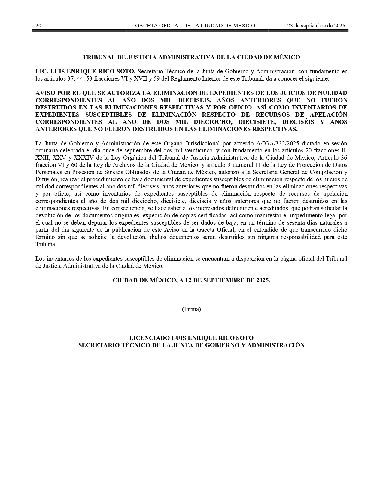 Aviso GOCDMX Baja Doc 2016 AA