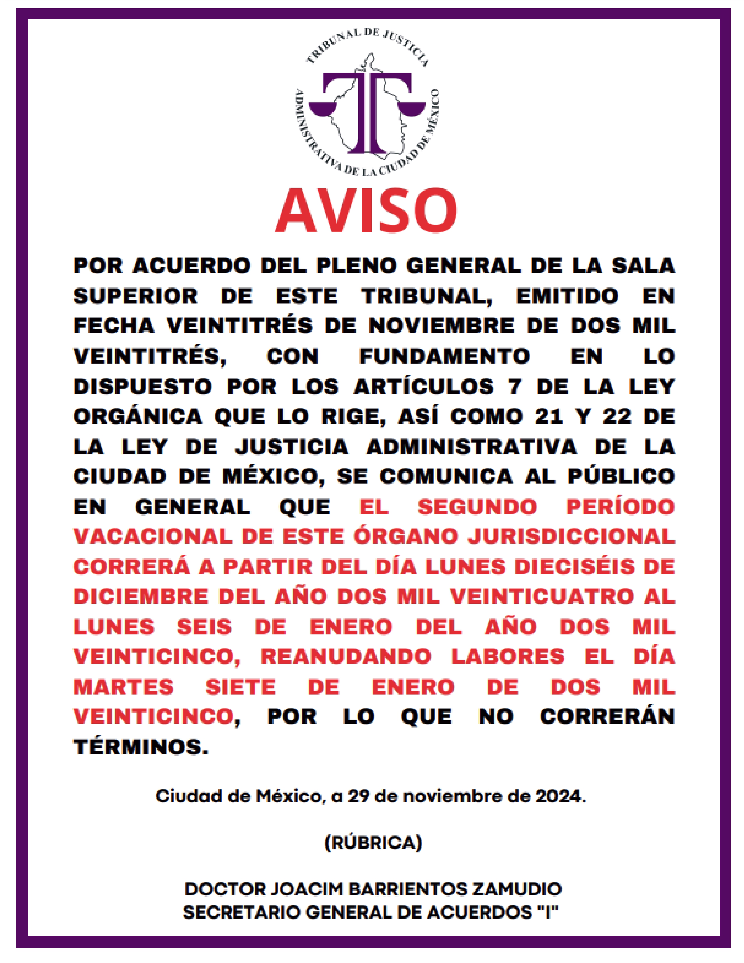 aviso 2periodo vacaional