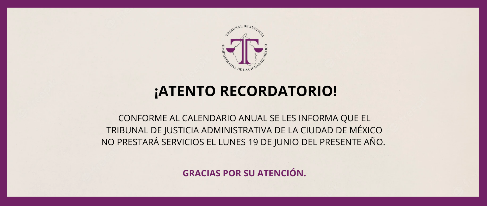 Aviso al Público en General