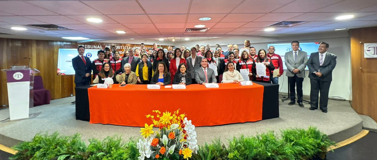 Ceremonia de Reconocimiento a los Integrantes de la Brigada Institucional de Protección Civil del Tribunal