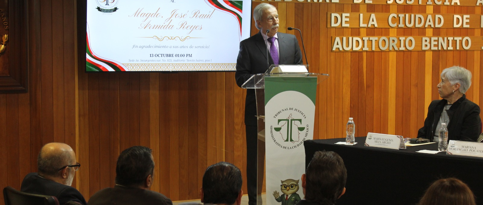 Magistrado José Raúl Armida Reyes concluye su trayectoria en el TJACDMX; el Tribunal reconoce su defensa de la autonomía institucional